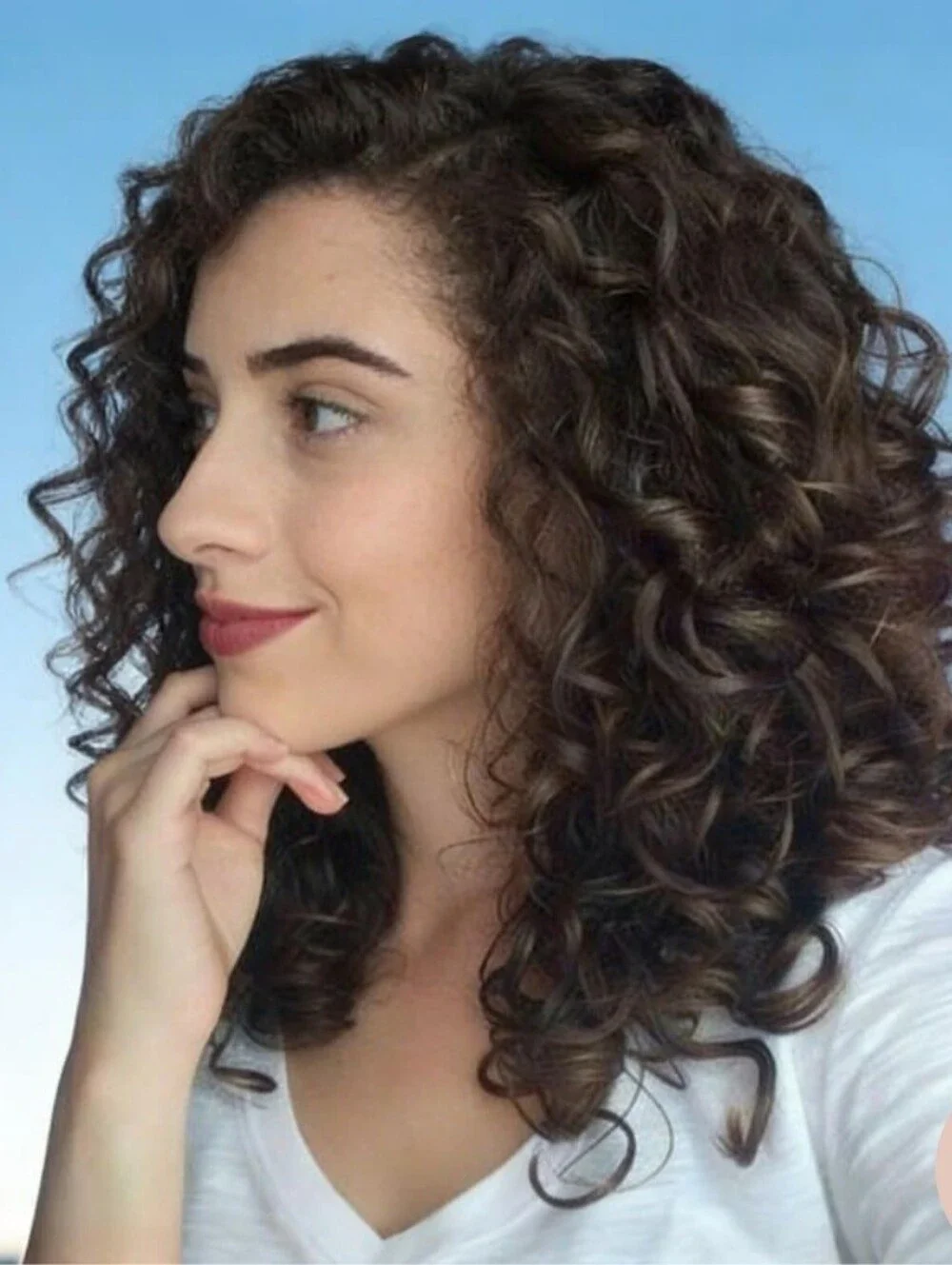 Natural Deep Brown Curly Women’s Hairpiece- 100% Human Hair - idefinewig